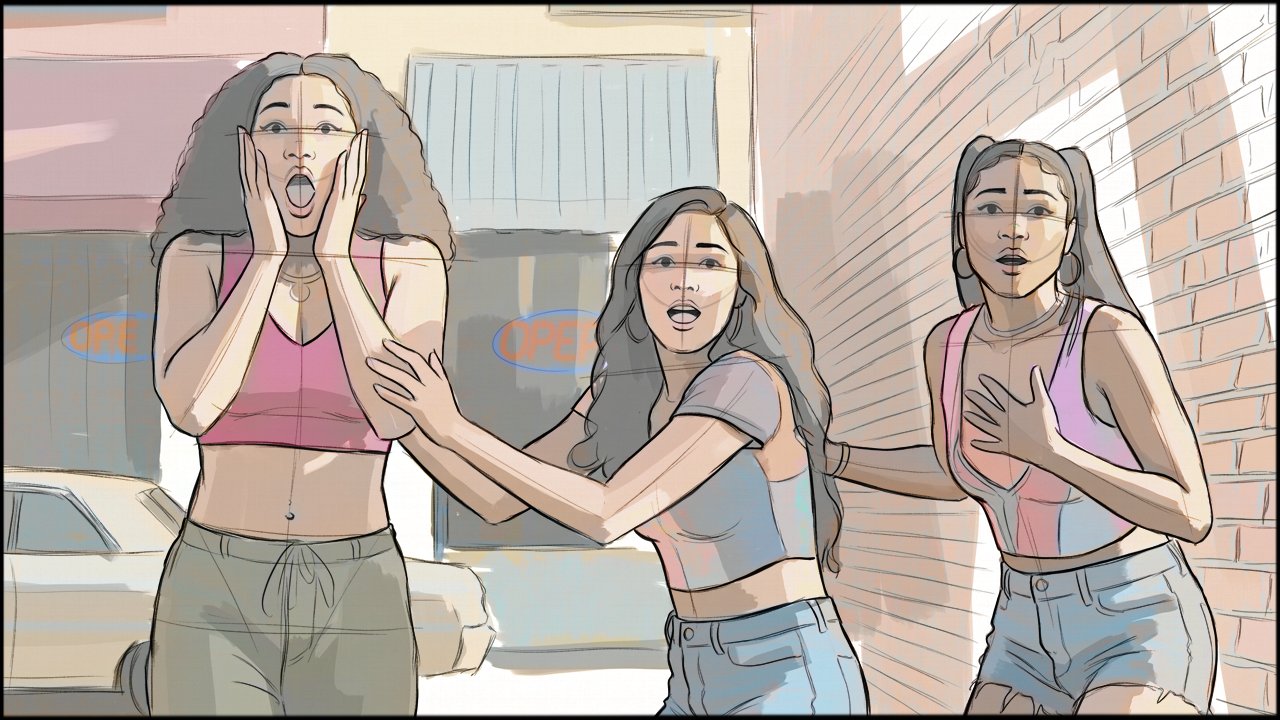 Music Video - Narrative - storyboard frame 6 by Dakota Warren